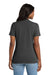 Port & Company LPC54V Womens Core Short Sleeve V-Neck T-Shirt Charcoal Grey Model Back
