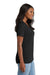 Port & Company LPC54V Womens Core Short Sleeve V-Neck T-Shirt Jet Black Model Side