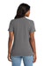 Port & Company LPC54V Womens Core Short Sleeve V-Neck T-Shirt Medium Grey Model Back