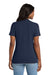 Port & Company LPC54V Womens Core Short Sleeve V-Neck T-Shirt Navy Blue Model Back