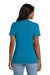Port & Company LPC54V Womens Core Short Sleeve V-Neck T-Shirt Neon Blue Model Back