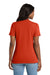 Port & Company LPC54V Womens Core Short Sleeve V-Neck T-Shirt Orange Model Back