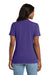 Port & Company LPC54V Womens Core Short Sleeve V-Neck T-Shirt Purple Model Back