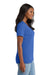 Port & Company LPC54V Womens Core Short Sleeve V-Neck T-Shirt Royal Blue Model Side