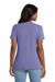 Port & Company LPC54V Womens Core Short Sleeve V-Neck T-Shirt Violet Purple Model Back