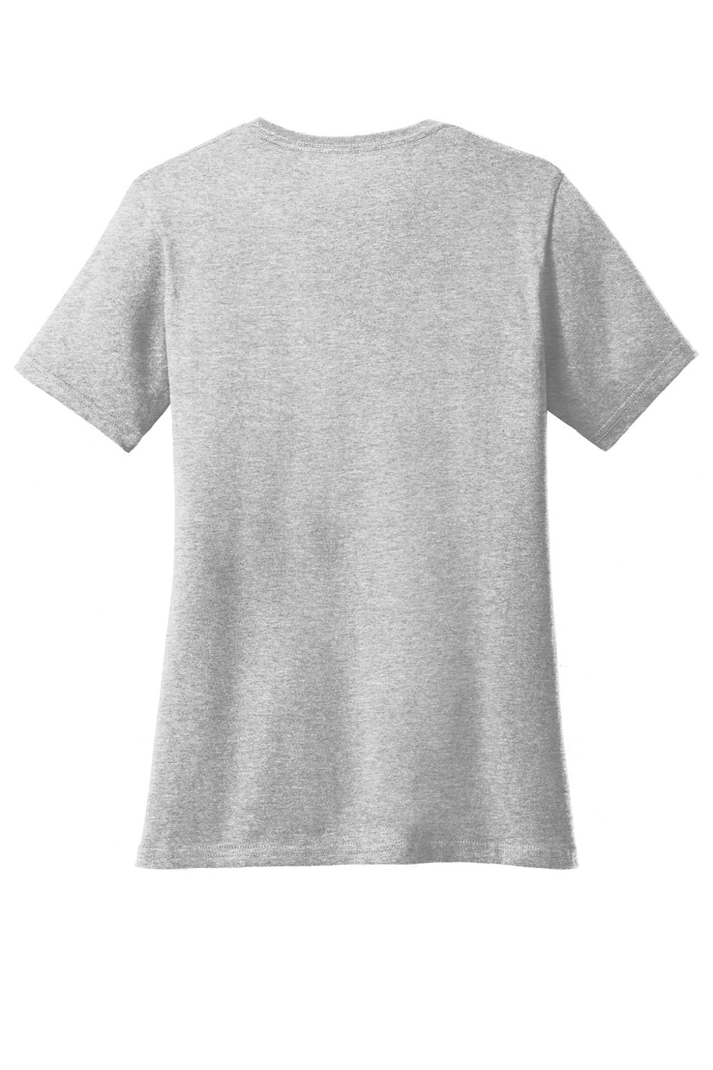 Port & Company LPC54V Womens Core Short Sleeve V-Neck T-Shirt Ash Grey Flat Back