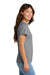 Port & Company LPC61 Womens Essential Short Sleeve Crewneck T-Shirt Heather Grey Model Side