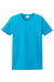 Port & Company LPC61 Womens Essential Short Sleeve Crewneck T-Shirt Aquatic Blue Flat Front