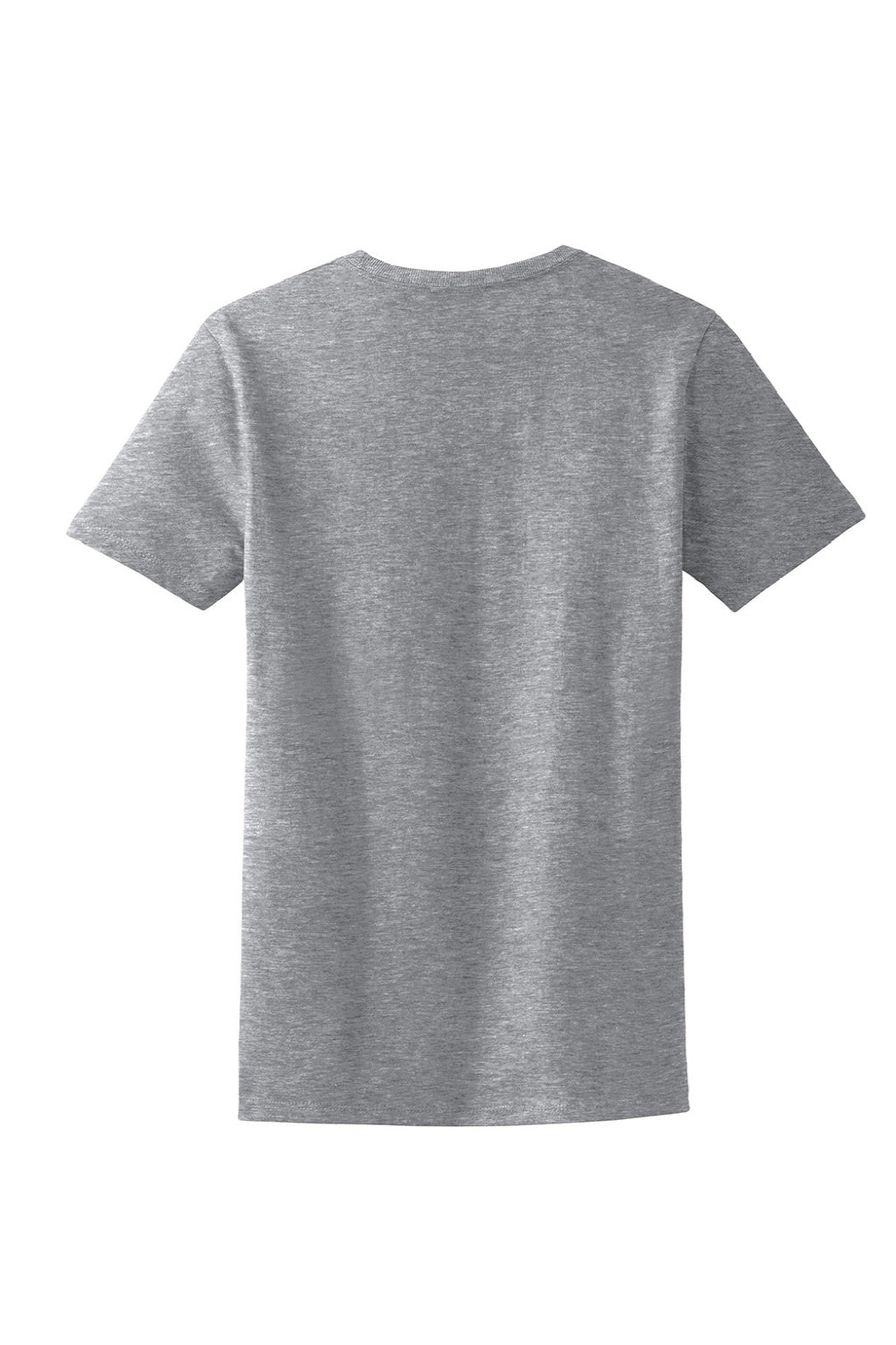 Port & Company LPC61 Womens Essential Short Sleeve Crewneck T-Shirt Heather Grey Flat Back