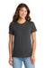 Port & Company LPC61 Womens Essential Short Sleeve Crewneck T-Shirt Charcoal Grey Model Front