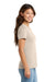Port & Company LPC61 Womens Essential Short Sleeve Crewneck T-Shirt Natural Model Side