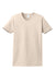 Port & Company LPC61 Womens Essential Short Sleeve Crewneck T-Shirt Natural Flat Front