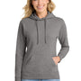 Port & Company Womens Core Fleece Hooded Sweatshirt Hoodie w/ Pouch Pocket - Heather Graphite Grey