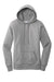 Port & Company LPC78H Womens Core Fleece Hooded Sweatshirt Hoodie w/ Pouch Pocket Heather Grey Flat Front