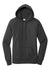Port & Company LPC78H Womens Core Fleece Hooded Sweatshirt Hoodie w/ Pouch Pocket Heather Dark Grey Flat Front