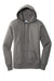 Port & Company LPC78H Womens Core Fleece Hooded Sweatshirt Hoodie w/ Pouch Pocket Heather Graphite Grey Flat Front