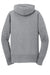 Port & Company LPC78ZH Womens Core Pill Resistant Fleece Full Zip Hooded Sweatshirt Hoodie w/ Pockets Heather Grey Flat Back