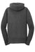 Port & Company LPC78ZH Womens Core Pill Resistant Fleece Full Zip Hooded Sweatshirt Hoodie w/ Pockets Heather Dark Grey Flat Back
