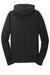 Port & Company LPC78ZH Womens Core Pill Resistant Fleece Full Zip Hooded Sweatshirt Hoodie w/ Pockets Jet Black Flat Back