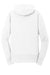 Port & Company LPC78ZH Womens Core Pill Resistant Fleece Full Zip Hooded Sweatshirt Hoodie w/ Pockets White Flat Back