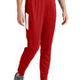 Sport-Tek Womens Moisture Wicking Travel Pants w/ Pockets - Deep Red/White