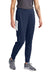 Sport-Tek LPST800 Womens Moisture Wicking Travel Pants w/ Pockets True Navy Blue/White Model Front
