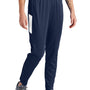 Sport-Tek Womens Moisture Wicking Travel Pants w/ Pockets - True Navy Blue/White