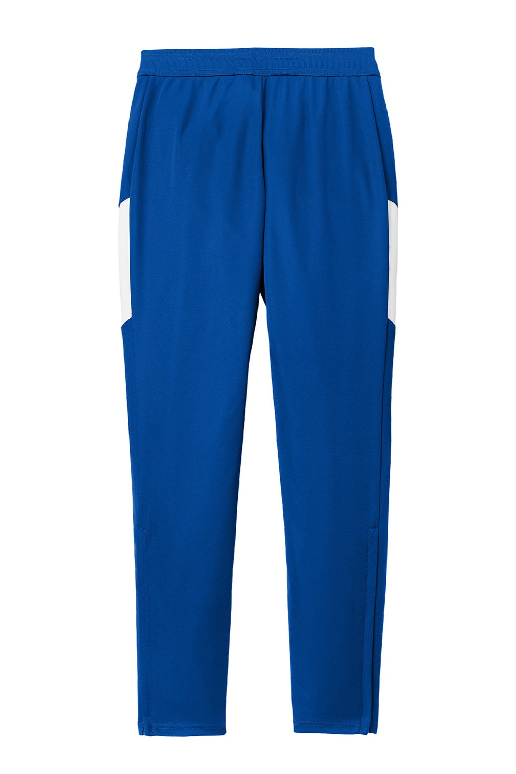 Sport-Tek LPST800 Womens Moisture Wicking Travel Pants w/ Pockets True Royal Blue/White Flat Back
