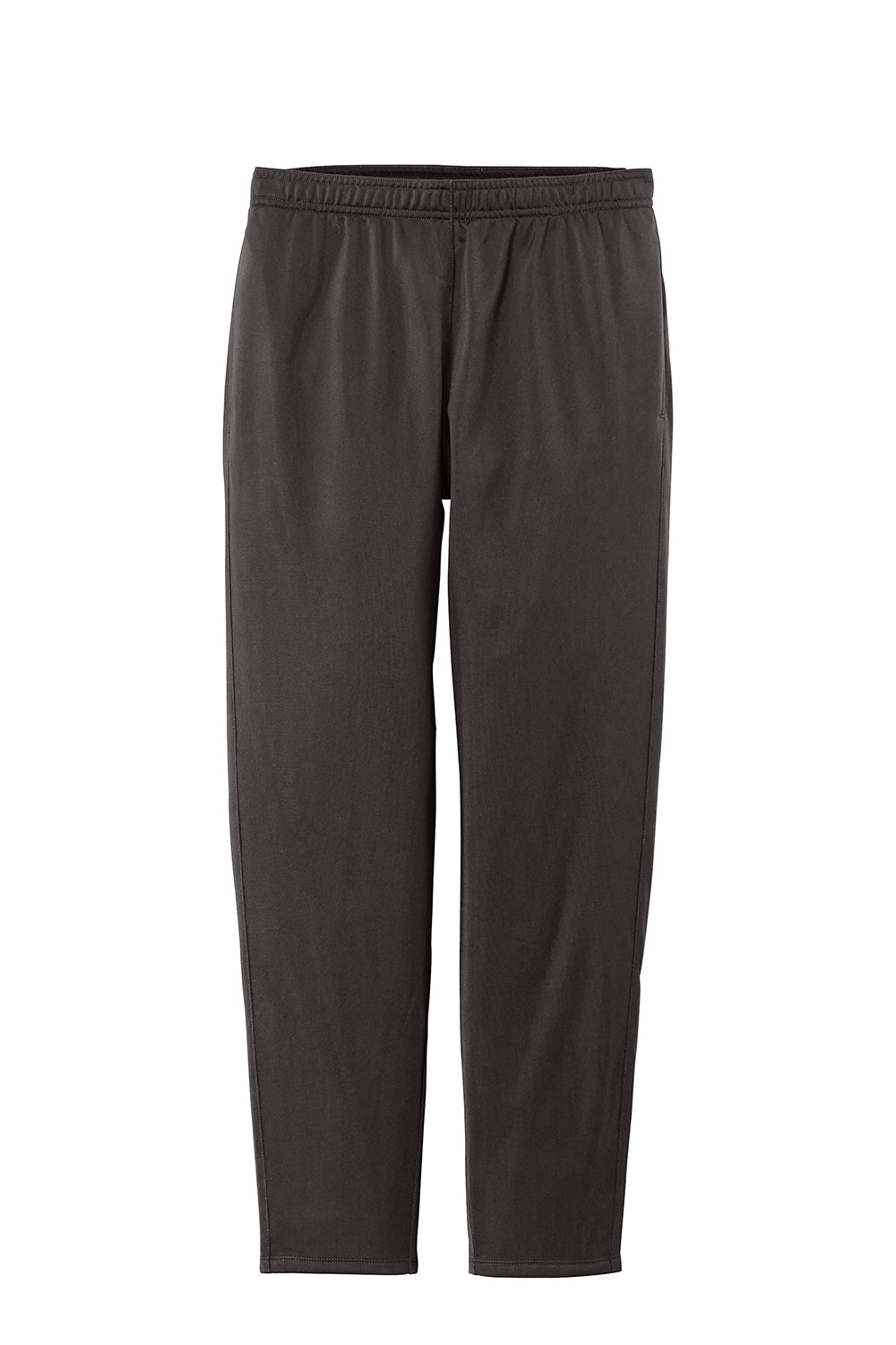 Sport-Tek LPST95 Womens Tricot Track Pants w/ Pockets Graphite Grey Flat Front