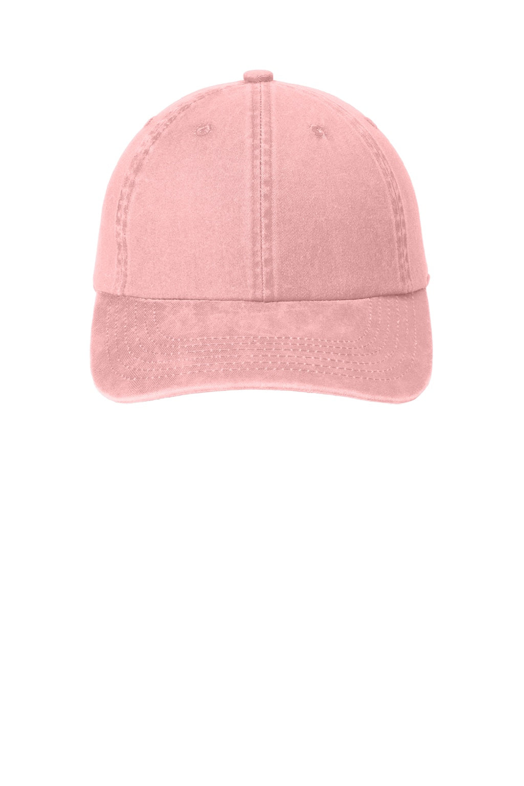 Port Authority Hats LPWU Womens Garment Washed Adjustable Hat Light Pink Flat Front