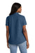 Port & Company LSP11 Womens Denim Short Sleeve Button Down Shirt Ink Blue Model Back
