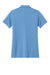 Sport-Tek LST104 Womens Moisture Wicking Competitor United Short Sleeve Polo Shirt Carolina Blue/White Flat Back