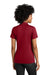 Sport-Tek LST104 Womens Moisture Wicking Competitor United Short Sleeve Polo Shirt Deep Red/White Model Back