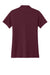 Sport-Tek LST104 Womens Moisture Wicking Competitor United Short Sleeve Polo Shirt Maroon/White Flat Back