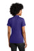 Sport-Tek LST104 Womens Moisture Wicking Competitor United Short Sleeve Polo Shirt Purple/White Model Back