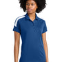 Sport-Tek Womens Moisture Wicking Competitor United Short Sleeve Polo Shirt - Royal Blue/White - Closeout