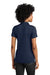 Sport-Tek LST104 Womens Moisture Wicking Competitor United Short Sleeve Polo Shirt True Navy Blue/Gold Model Back