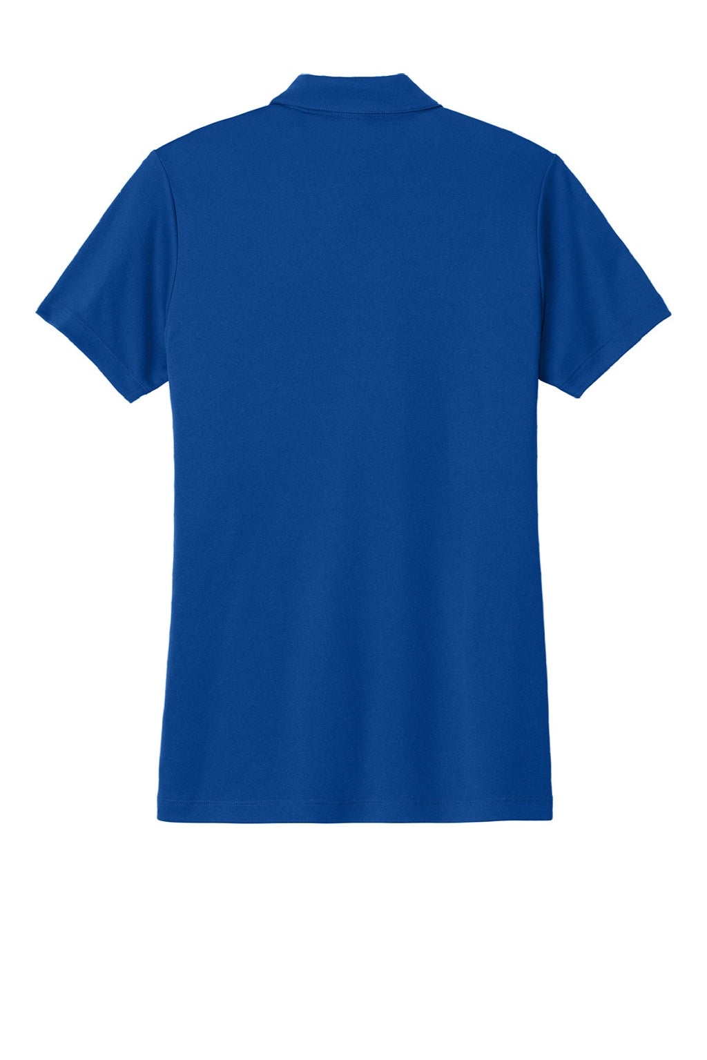 Sport-Tek LST104 Womens Moisture Wicking Competitor United Short Sleeve Polo Shirt True Royal Blue/Gold Flat Back