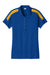Sport-Tek LST104 Womens Moisture Wicking Competitor United Short Sleeve Polo Shirt True Royal Blue/Gold Flat Front