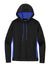 Sport-Tek LST235 Womens Sport-Wick Moisture Wicking Fleece Hooded Sweatshirt Hoodie w/ Pouch Pocket Black/True Royal Blue Flat Front