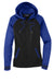 Sport-Tek LST236 Womens Sport-Wick Moisture Wicking Fleece Hooded Sweatshirt Hoodie w/ Pockets Black/True Royal Blue Flat Front