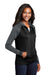 Sport-Tek LST236 Womens Sport-Wick Moisture Wicking Fleece Hooded Sweatshirt Hoodie w/ Pockets Black/Dark Smoke Grey Model 3q
