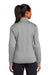 Sport-Tek LST241 Womens Sport-Wick Moisture Wicking Fleece Full Zip Sweatshirt w/ Pockets Silver Grey Model Back