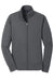 Sport-Tek LST241 Womens Sport-Wick Moisture Wicking Fleece Full Zip Sweatshirt w/ Pockets Dark Smoke Grey Flat Front
