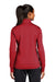 Sport-Tek LST241 Womens Sport-Wick Moisture Wicking Fleece Full Zip Sweatshirt w/ Pockets Deep Red Model Back