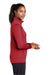 Sport-Tek LST241 Womens Sport-Wick Moisture Wicking Fleece Full Zip Sweatshirt w/ Pockets Deep Red Model Side
