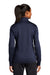 Sport-Tek LST241 Womens Sport-Wick Moisture Wicking Fleece Full Zip Sweatshirt w/ Pockets Navy Blue Model Back