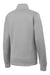 Sport-Tek LST241 Womens Sport-Wick Moisture Wicking Fleece Full Zip Sweatshirt w/ Pockets Silver Grey Flat Back