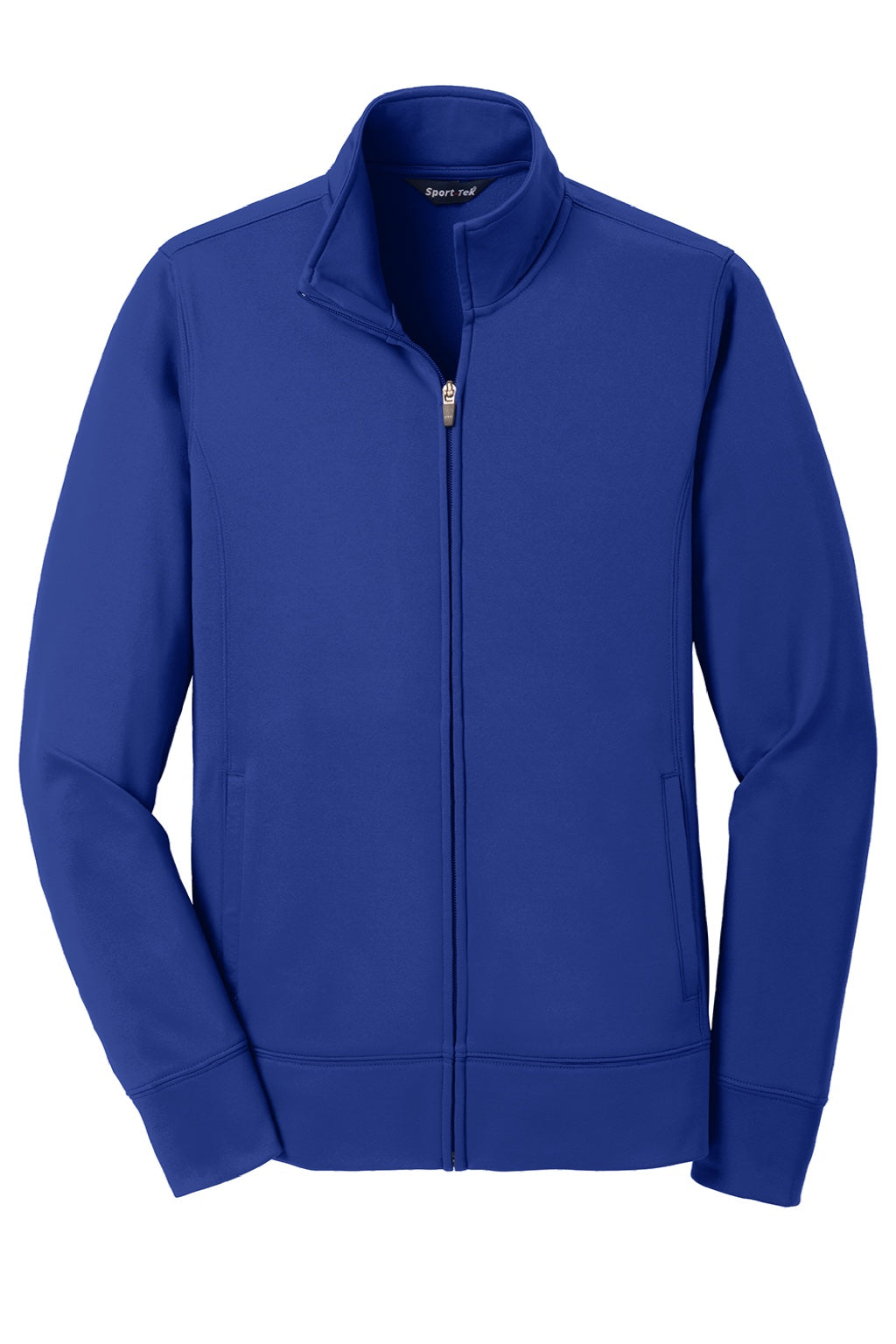 Sport-Tek LST241 Womens Sport-Wick Moisture Wicking Fleece Full Zip Sweatshirt w/ Pockets True Royal Blue Flat Front