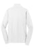 Sport-Tek LST241 Womens Sport-Wick Moisture Wicking Fleece Full Zip Sweatshirt w/ Pockets White Flat Back